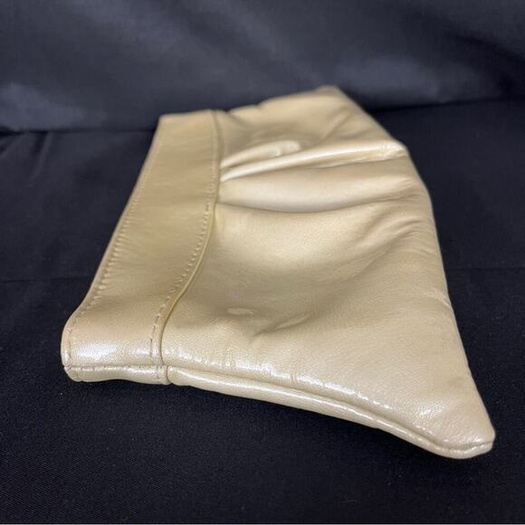 LAUREN MERKIN Clutch Purse Pearl Patent Leather Cocktail Party Formal Wedding - Picture 3 of 7